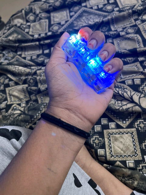 Mechanical Click Fidget Keychain – Stress Relief Mini Keyboard Switch (LED Glow)